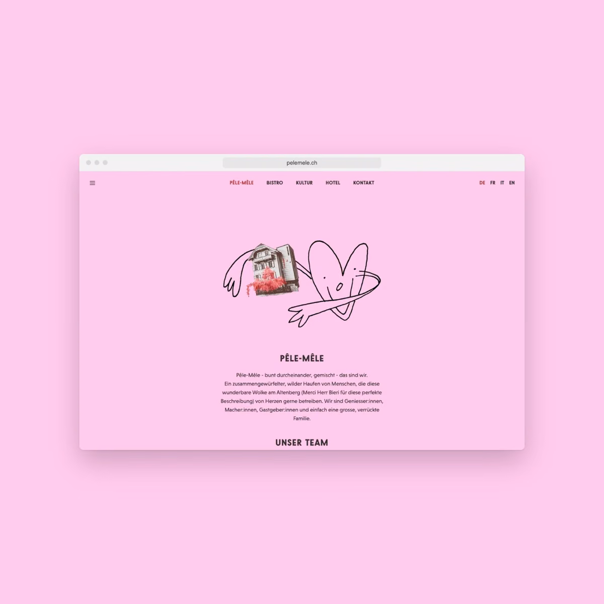 Sited post: Pêle-Mêle on pink